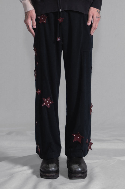 RIVETED STAR PATCH PANTS