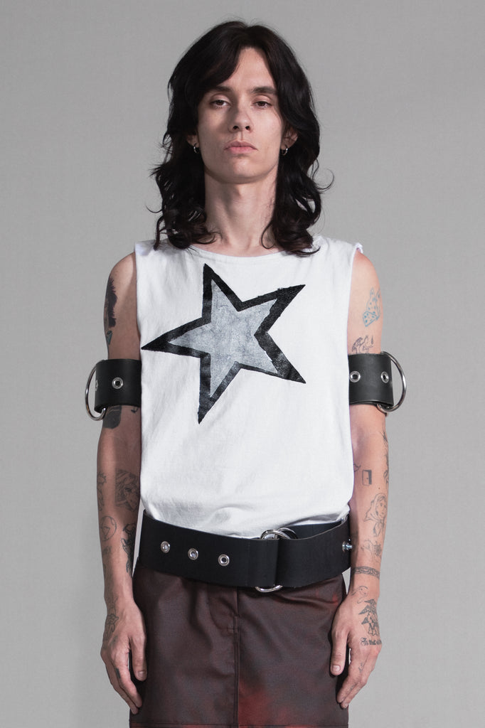 SILVER STAR SLEEVELESS SHIRT