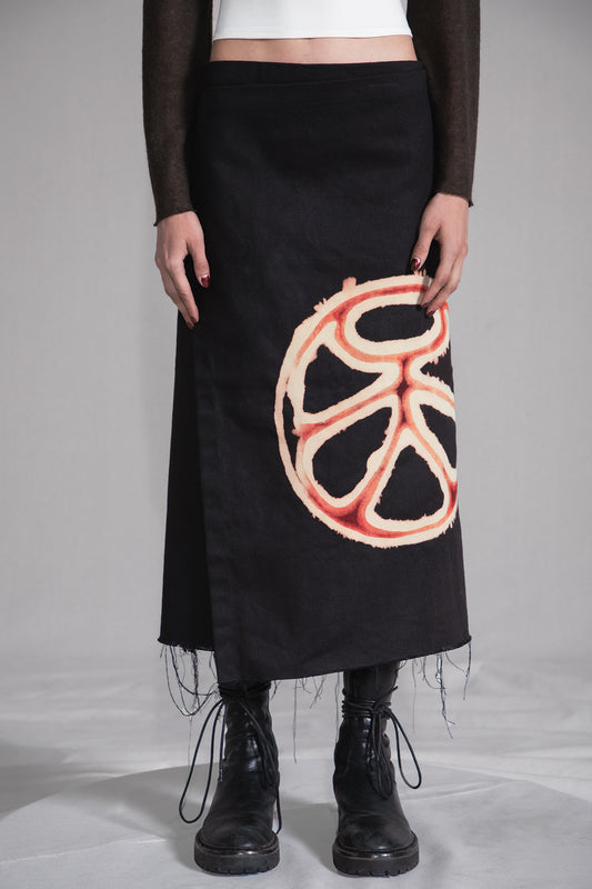 FEAR SAFE LOGO WRAP SKIRT