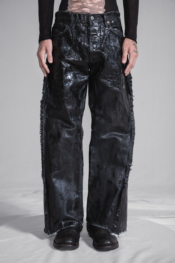 WIDE LEG TAR JEANS